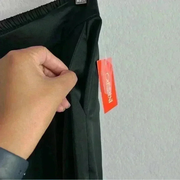 Intempo Black Wide Leg Elastic Pants Size Large NWT - Picture 7 of 12